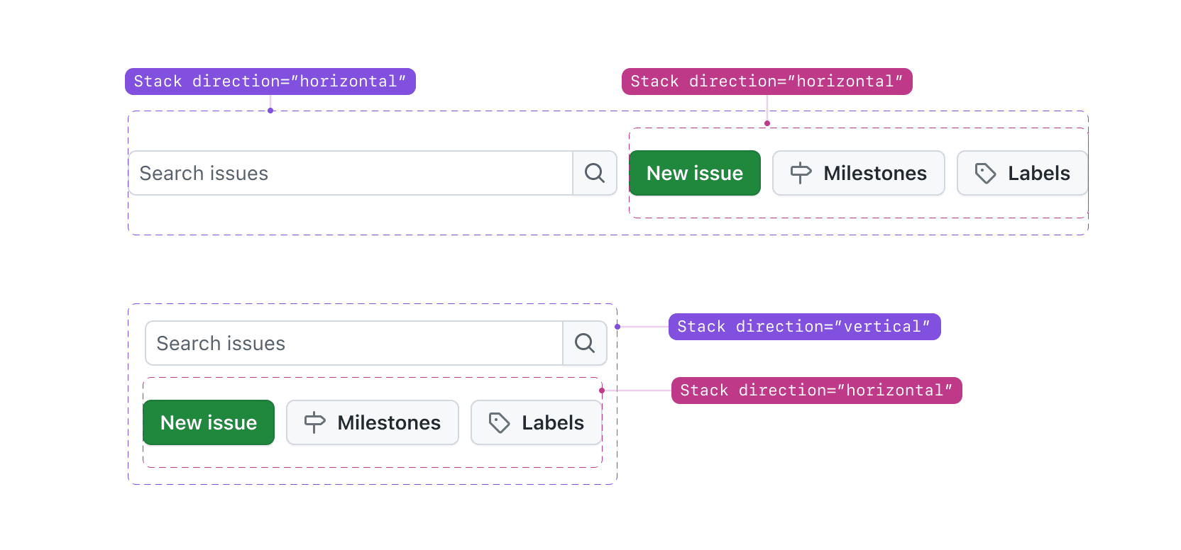 Stack component API