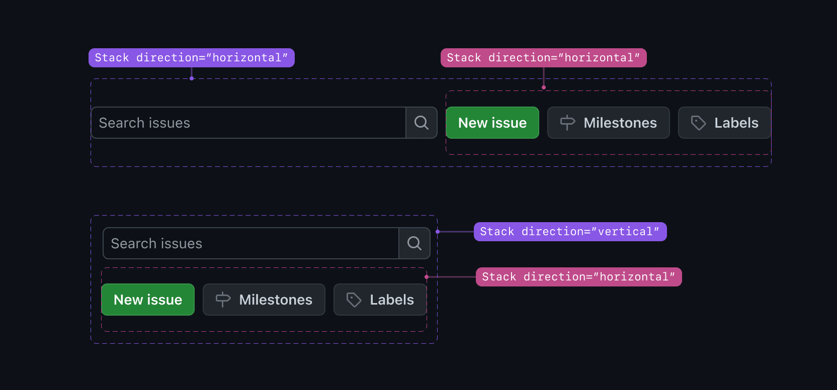 Stack component API